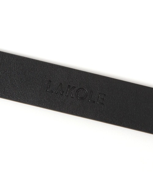 LAKOLE(ラコレ)の「スクエアバックルベルト / 589092(ベルト・メンズ・ブラック/ブラウン・FREE)」の4枚目の写真