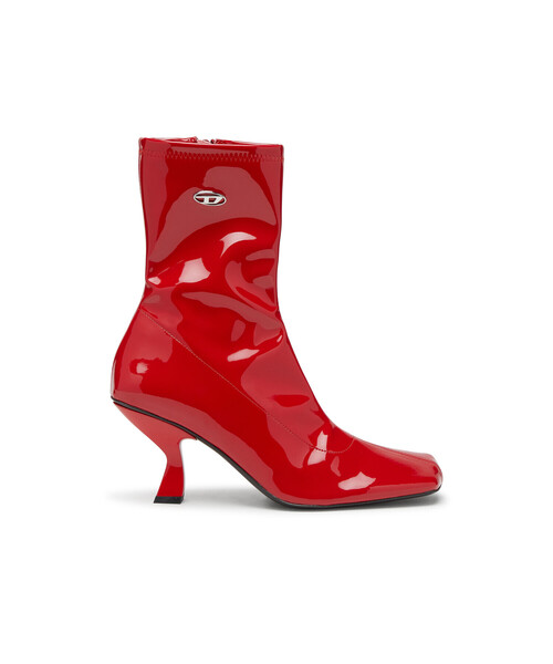 DIESEL(ディーゼル)の「ウィメンズ ショートブーツ AMBER D-AMBER MD BT S(ブーツ・レディース・ブラック/レッド・36/39/38/40/37/35)」の1枚目の写真
