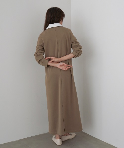 Bab（バブ）の「【選べるサイズ展開】2WAYダブルカラーワンピース（ワンピース・レディース・チャコールグレー/ブラック/モカ・S/M/L）」の21枚目の写真