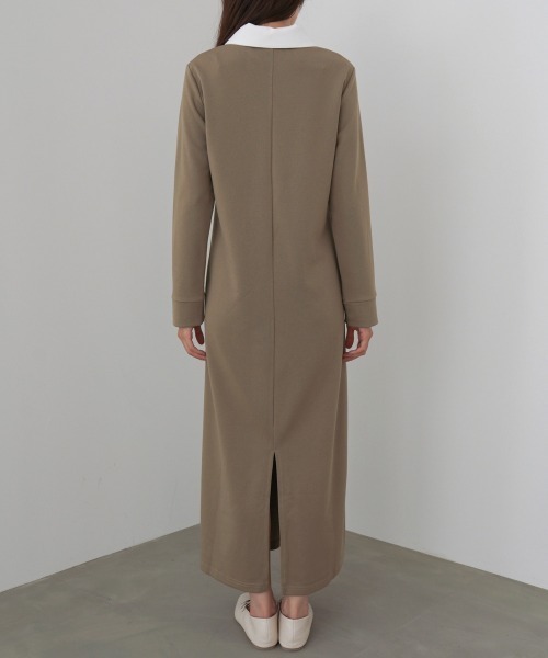 Bab（バブ）の「【選べるサイズ展開】2WAYダブルカラーワンピース（ワンピース・レディース・チャコールグレー/ブラック/モカ・S/M/L）」の10枚目の写真