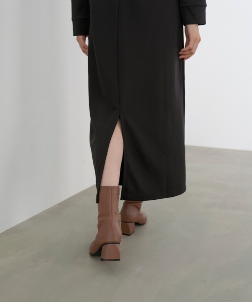 Bab（バブ）の「【選べるサイズ展開】2WAYダブルカラーワンピース（ワンピース・レディース・チャコールグレー/ブラック/モカ・S/M/L）」の15枚目の写真