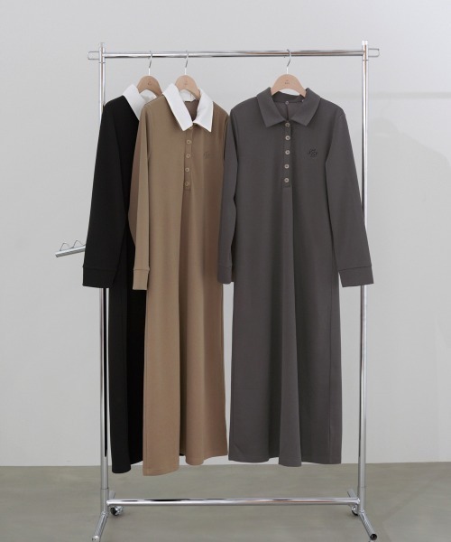 Bab（バブ）の「【選べるサイズ展開】2WAYダブルカラーワンピース（ワンピース・レディース・チャコールグレー/ブラック/モカ・S/M/L）」の22枚目の写真