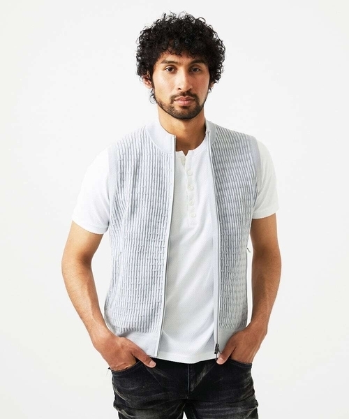 セットアップ】ニットベスト（ベスト）｜MICHEL KLEIN HOMME