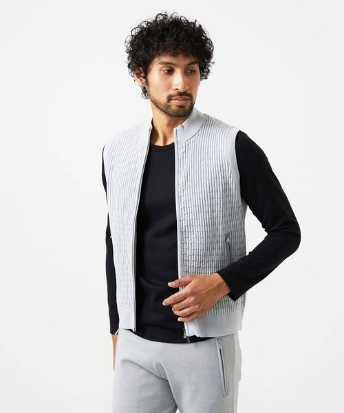 MICHEL KLEIN HOMME (ミッシェルクランオム)の「【セットアップ】ニットベスト(ベスト・メンズ・ブラック/ライトグレー/ブラウン・MEDIUM/LARGE/X-LARGE)」の13枚目の写真