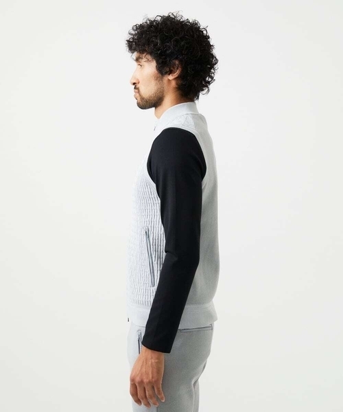 MICHEL KLEIN HOMME (ミッシェルクランオム)の「【セットアップ】ニットベスト(ベスト・メンズ・ブラック/ライトグレー/ブラウン・MEDIUM/LARGE/X-LARGE)」の9枚目の写真
