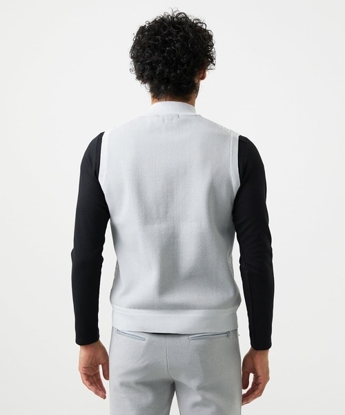 MICHEL KLEIN HOMME (ミッシェルクランオム)の「【セットアップ】ニットベスト(ベスト・メンズ・ブラック/ライトグレー/ブラウン・MEDIUM/LARGE/X-LARGE)」の7枚目の写真