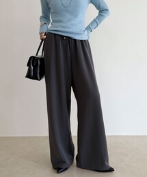 fredy emue | 【リピーター続出!/高身長サイズあり】とろみWarmストレートイージーパンツ(その他パンツ)