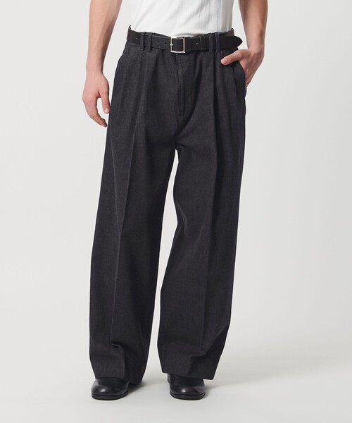 MONKEY TIME（モンキータイム）の「エイジレス デニム 2P ワイド ストレート パンツ（デニムパンツ・メンズ・ネイビー/ブラック・S/M/L/XL）」の3枚目の写真