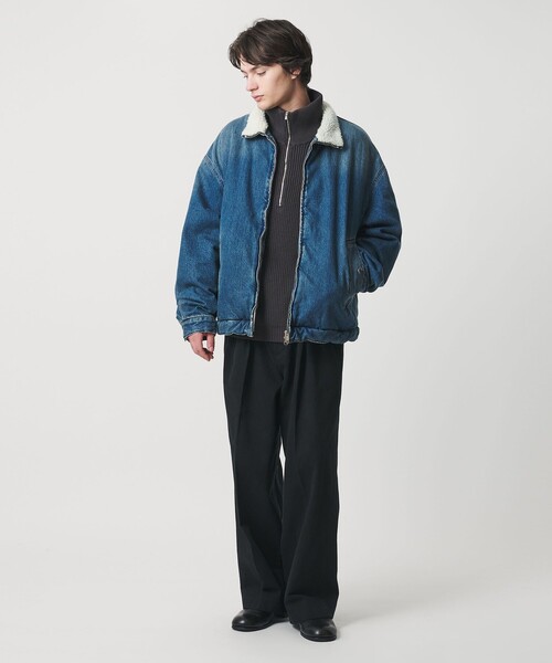 MONKEY TIME（モンキータイム）の「エイジレス デニム 2P ワイド ストレート パンツ（デニムパンツ・メンズ・ネイビー/ブラック・S/M/L/XL）」の17枚目の写真