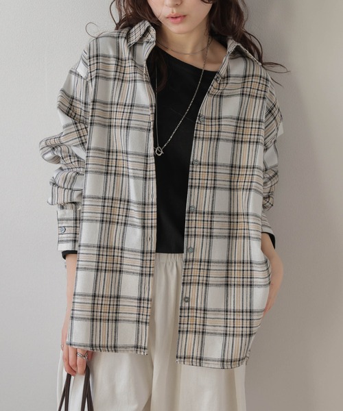 セール】ヴィンテージライクチェックシャツ（シャツ/ブラウス）｜La