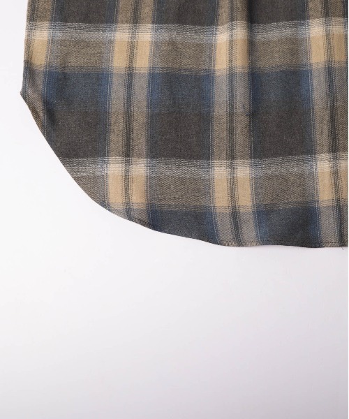 La-gemme（ラジェム）の「ヴィンテージライクチェックシャツ（シャツ/ブラウス・レディース・オレンジ/ベージュ/ブルー・フリー）」の17枚目の写真