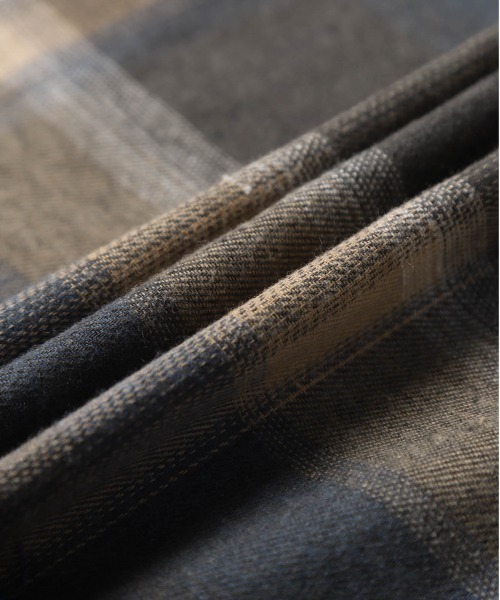 La-gemme（ラジェム）の「ヴィンテージライクチェックシャツ（シャツ/ブラウス・レディース・オレンジ/ベージュ/ブルー・フリー）」の16枚目の写真