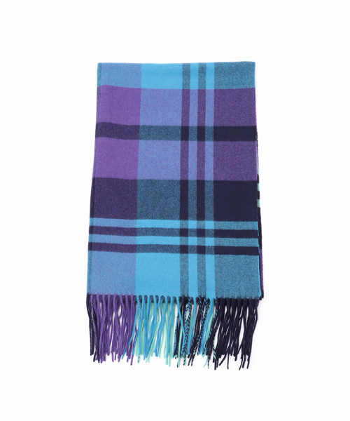 Spick & Span（スピックアンドスパン）の「Spick & Span カシミヤチェックストール（ストール/ショール・レディース・ブラウン/グリーン・FREE）」の9枚目の写真