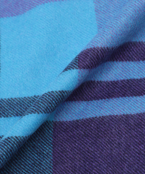 Spick & Span（スピックアンドスパン）の「Spick & Span カシミヤチェックストール（ストール/ショール・レディース・ブラウン/グリーン・FREE）」の15枚目の写真