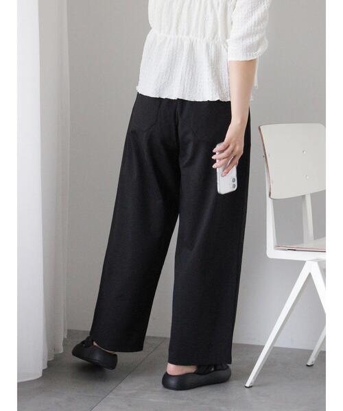 ehka sopo（エヘカソポ）の「カットタックパンツ（その他パンツ・レディース・ブラック/グレー/オフホワイト・F）」の5枚目の写真