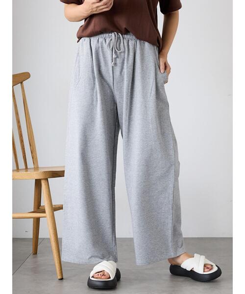 ehka sopo（エヘカソポ）の「カットタックパンツ（その他パンツ・レディース・ブラック/グレー/オフホワイト・F）」の12枚目の写真