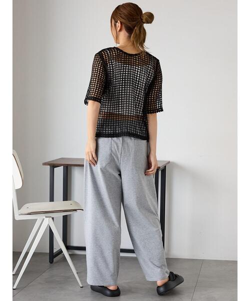 ehka sopo（エヘカソポ）の「カットタックパンツ（その他パンツ・レディース・ブラック/グレー/オフホワイト・F）」の22枚目の写真