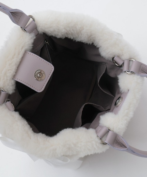 セール】レースアップムートンバッグ（ショルダーバッグ）｜axes femme