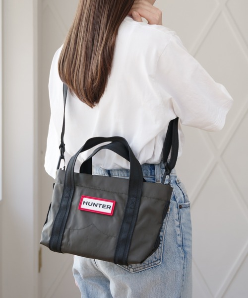 HUNTER(ハンター)の「【HUNTER】ハンター ORIGINAL ESSENTIAL MINI TOTE ミニトート ショルダーバッグ(ショルダーバッグ・レディース・ブラック/レッド/ネイビー/オリーブ・FREE)」の1枚目の写真
