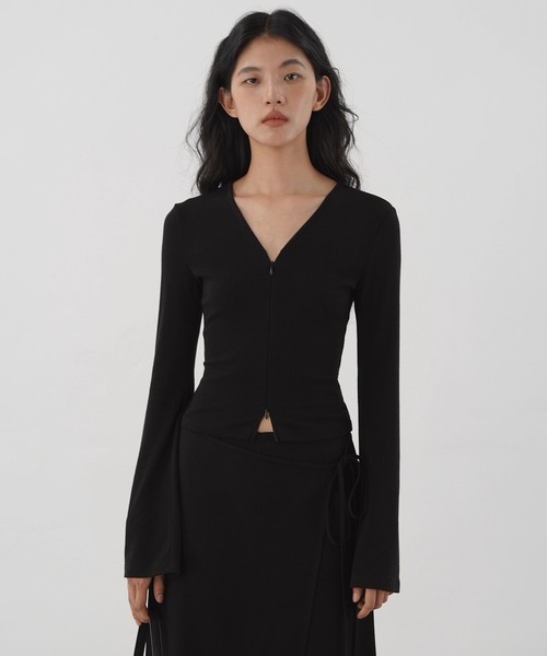 トップス YUKATA セール】ダブルジップコンパクトトップス EM25a063【EIGHTHMONTH】（T