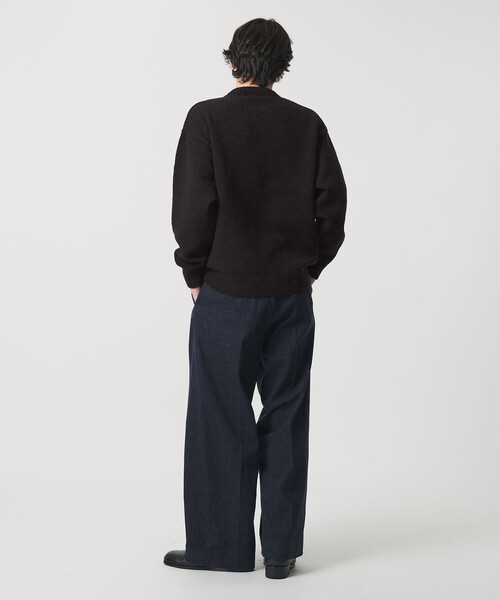 MONKEY TIME（モンキータイム）の「ウール ナイロン ループヤーン クルーネック（ニット/セーター・メンズ・オレンジ/ダークブラウン/ブラック・S/M/L/XL）」の10枚目の写真