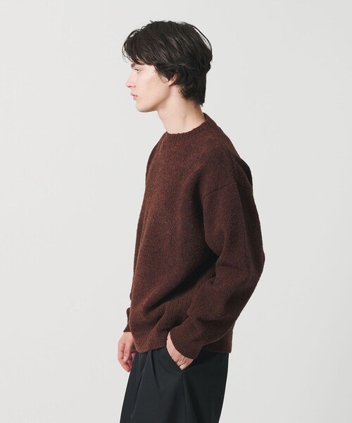 MONKEY TIME（モンキータイム）の「ウール ナイロン ループヤーン クルーネック（ニット/セーター・メンズ・オレンジ/ダークブラウン/ブラック・S/M/L/XL）」の20枚目の写真