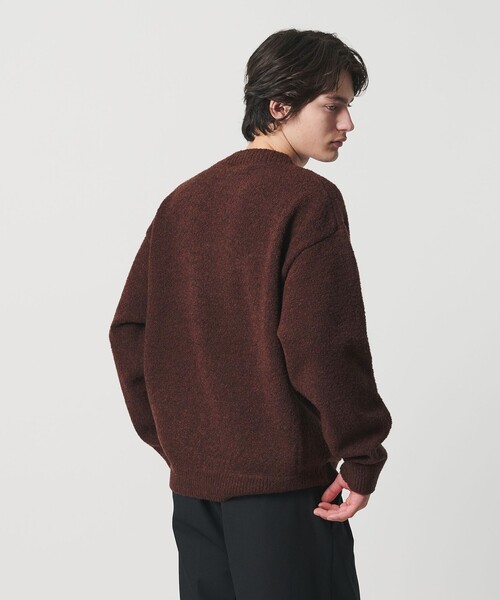 MONKEY TIME（モンキータイム）の「ウール ナイロン ループヤーン クルーネック（ニット/セーター・メンズ・オレンジ/ダークブラウン/ブラック・S/M/L/XL）」の21枚目の写真