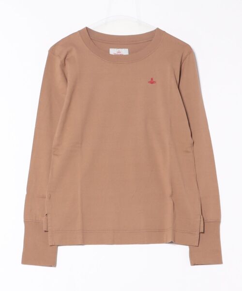 Vivienne Westwood(ヴィヴィアンウエストウッド)の「オーガニックコットン天竺ベーシッククルーネックL/STシャツ(Tシャツ/カットソー・レディース・ホワイト/ブラック/ベージュ・36/38/40)」の3枚目の写真