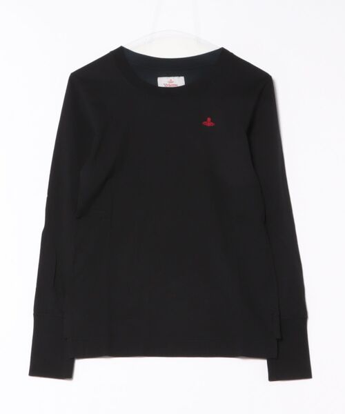 Vivienne Westwood(ヴィヴィアンウエストウッド)の「オーガニックコットン天竺ベーシッククルーネックL/STシャツ(Tシャツ/カットソー・レディース・ホワイト/ブラック/ベージュ・36/38/40)」の2枚目の写真