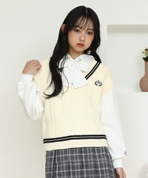 PINKHUNT（ピンクハント）の「PINKHUNT ピンクハント ニットベスト 0967K（ベスト・キッズ）」