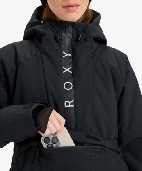 ROXY（ロキシー）の「RADIANT LINES OVERHE/ロキシースキースノーボードアノラックジャケット（マウンテンパーカー・レディース・ブラック/イエロー・MEDIUM/LARGE/SMALL）」の18枚目の写真