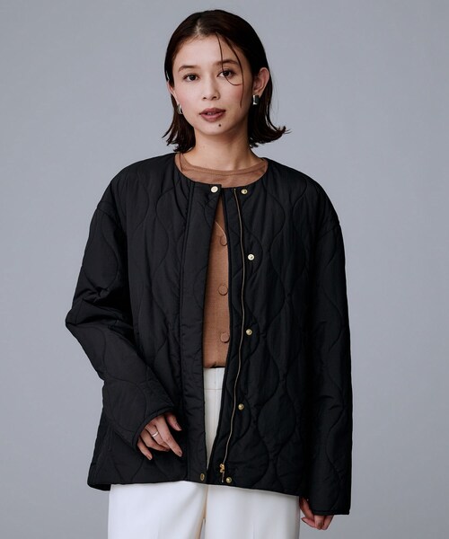 美品 アンタイトル 撥水 中綿ライナー付き2WAY フーデットコート サイズ3 UNTITLED（アンタイトル）の「【洗える・撥水】中綿ライナー付き