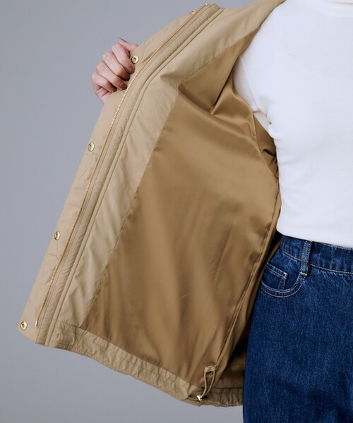 UNTITLED（アンタイトル）の「【軽量／洗える／ファスナー付き】中綿 キルトコート（その他アウター・レディース・ブラック/キャメル/アイボリー・04/03/02/01/00/42/50/48/46/44）」の15枚目の写真