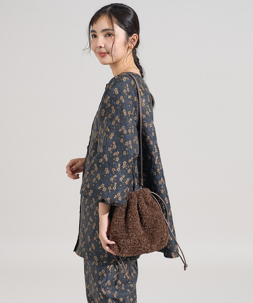 FREAK'S STORE(フリークスストア)の「2WAY フェイクファー巾着バッグ/ショルダーバッグ(ショルダーバッグ・レディース・ブラウン/その他・ONE SIZE)」の9枚目の写真