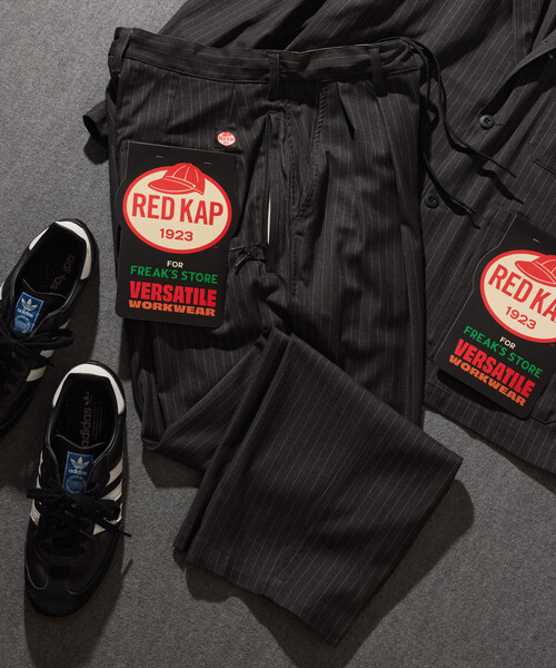 RED KAP（レッドキャップ）の「RED KAP/レッドキャップ 別注 SMU PT-38 SETUP 2TUCK TR WIDE PANTS/リラックスフィット/【セットアップ対応】（スラックス・メンズ・チャコールグレー/ブラック/その他13/ダークグレー・SMALL/MEDIUM/LARGE）」の3枚目の写真