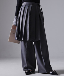 DAESE TOKYO（デセトウキョウ）の「『DAESE TOKYO/デセトウキョウ』TRツイル ラッププリーツスカート付きパンツ（スラックス）」