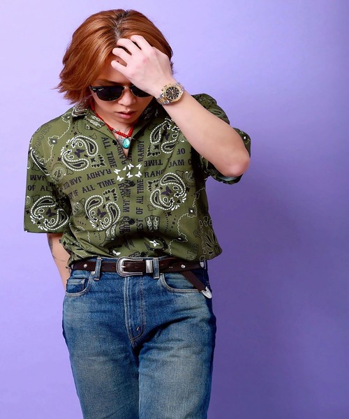 PINKY SHAKE(ピンキーシェイク)の「RJ western shirt(シャツ/ブラウス・メンズ・ブラック/カーキ・MEDIUM/LARGE/X-LARGE)」の7枚目の写真