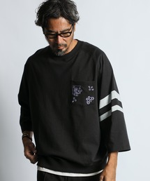 The DUFFER of ST.GEORGE（ザダファーオブセントジョージ）の「ELEPHANT BRAND×DUFFER 3/4 SLEEVE CREW ：エレファントブランド別注 7分袖スウェット（スウェット・メンズ）」