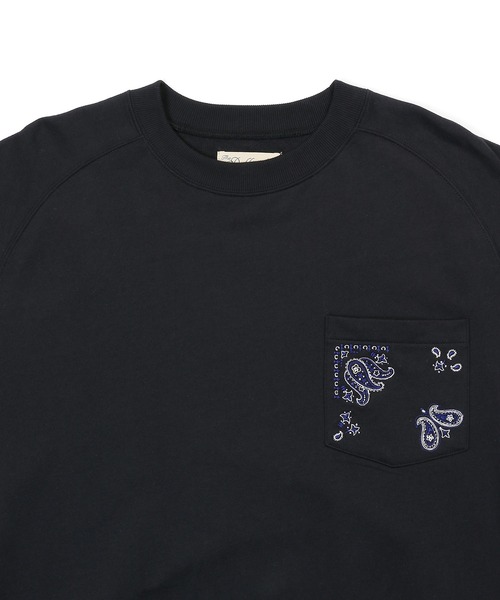 The DUFFER of ST.GEORGE(ザダファーオブセントジョージ)の「ELEPHANT BRAND×DUFFER 3/4 SLEEVE CREW :エレファントブランド別注 7分袖スウェット(スウェット・メンズ・グレー/ブラック・X-LARGE/LARGE/MEDIUM/SMALL)」の8枚目の写真