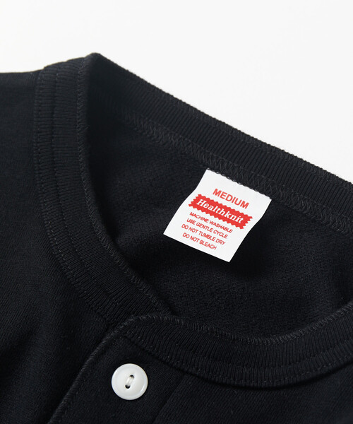 FREAK'S STORE(フリークスストア)の「SAUVENIR/サウベニア 別注 L/S KANNAIGI by Healthknit/裏毛/長袖館内着/ヘルスニット/セットアップ(ルームウェア/パジャマ・メンズ・グレー/ブラック・SMALL/MEDIUM/LARGE)」の11枚目の写真