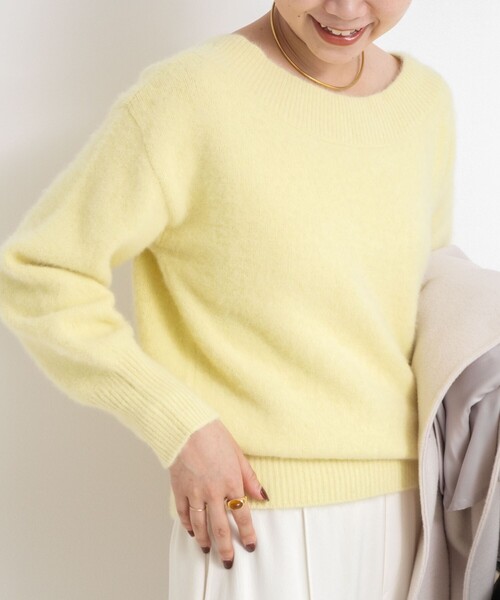 セール】ヘアリー2WAYプルオーバーニット（ニット/セーター