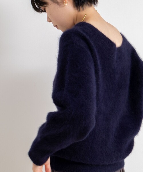 セール】ヘアリー2WAYプルオーバーニット（ニット/セーター