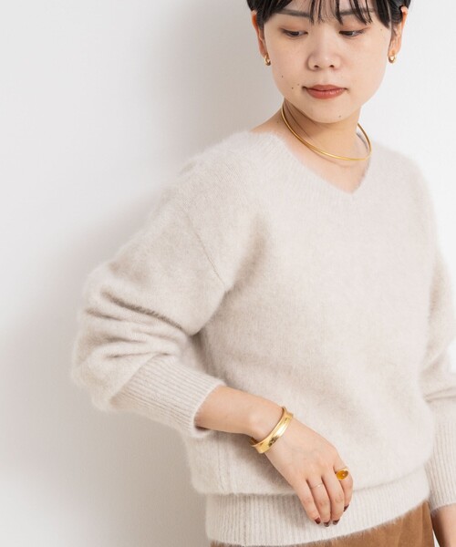 セール】ヘアリー2WAYプルオーバーニット（ニット/セーター