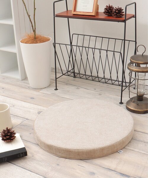 セール】ベロアコンビシートクッション ラウンド H4cm（クッション