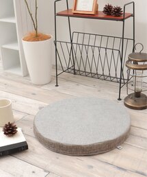 LBC（エルビーシー）の「ベロアコンビシートクッション ラウンド H4cm（クッション/クッションカバー）」