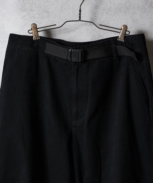 NUMBER (N)INE（ナンバーナイン）の「VINTAGE STONE WASH BELTED WIDE PANTS / ヴィンテージ ウォッシュ バックル ベルト ワイド パンツ（その他パンツ・メンズ・チャコール/ブラック/オリーブ・2/3/4）」の6枚目の写真