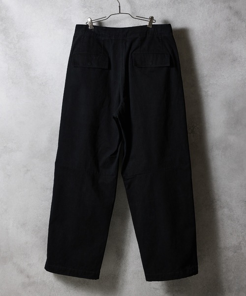 NUMBER (N)INE（ナンバーナイン）の「VINTAGE STONE WASH BELTED WIDE PANTS / ヴィンテージ ウォッシュ バックル ベルト ワイド パンツ（その他パンツ・メンズ・チャコール/ブラック/オリーブ・2/3/4）」の5枚目の写真