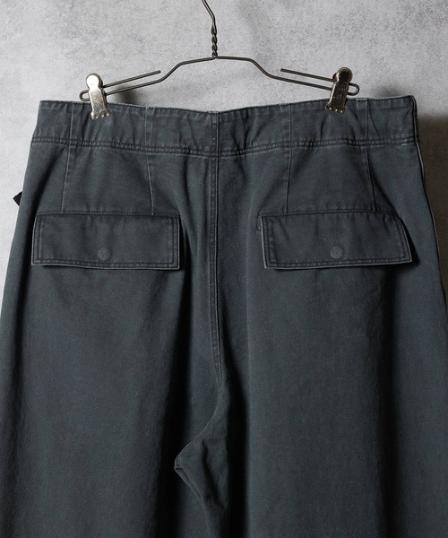 NUMBER (N)INE（ナンバーナイン）の「VINTAGE STONE WASH BELTED WIDE PANTS / ヴィンテージ ウォッシュ バックル ベルト ワイド パンツ（その他パンツ・メンズ・チャコール/ブラック/オリーブ・2/3/4）」の11枚目の写真
