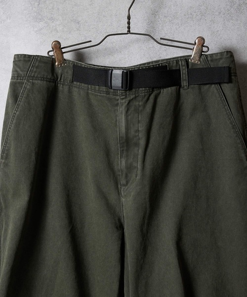 NUMBER (N)INE（ナンバーナイン）の「VINTAGE STONE WASH BELTED WIDE PANTS / ヴィンテージ ウォッシュ バックル ベルト ワイド パンツ（その他パンツ・メンズ・チャコール/ブラック/オリーブ・2/3/4）」の16枚目の写真