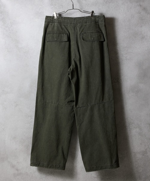 NUMBER (N)INE（ナンバーナイン）の「VINTAGE STONE WASH BELTED WIDE PANTS / ヴィンテージ ウォッシュ バックル ベルト ワイド パンツ（その他パンツ・メンズ・チャコール/ブラック/オリーブ・2/3/4）」の15枚目の写真
